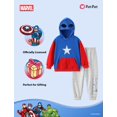 thumbnail image 3 of Conjunto deportivo Marvel Capitán América 2 piezas gris para niños de 2 años, 3 of 6