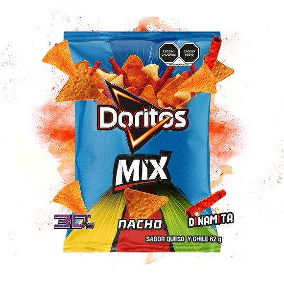 Botanas Doritos mix 62 g