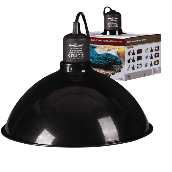 Lámpara para terrarios REPTI ZOO Domo Sencilla 26 Cm de diametro para Terrarios de 90 Y 120 Cm