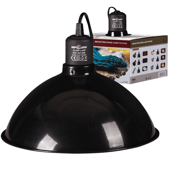 Lámpara para terrarios REPTI ZOO Domo Sencilla 26 Cm de diametro para Terrarios de 90 Y 120 Cm