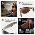 thumbnail image 4 of Gafas de sol Meta Ray‑Ban Skyler negro brillante con IA, 4 of 8