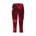 thumbnail image 2 of TaTaai Valentine's Day Printed Non-see-through Women High Waisted Yoga Leggings Stretchy Breathable Elastic Gym Workout Casual Daily Full Length Pants Gift, 2 of 5