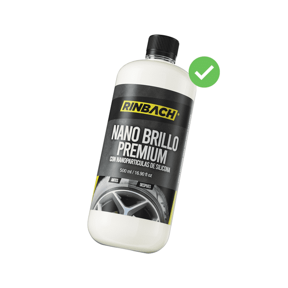 Nano Brillo Premium con Nanoparticulas de Silicona 500ml RINBACH®" Nano Brillo Premium con Nanoparticulas de Silicona 500ml