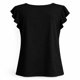 thumbnail image 2 of Blusa Simply Basic para Mujer, Escote Redondo Negro Talla Eg, 2 of 4