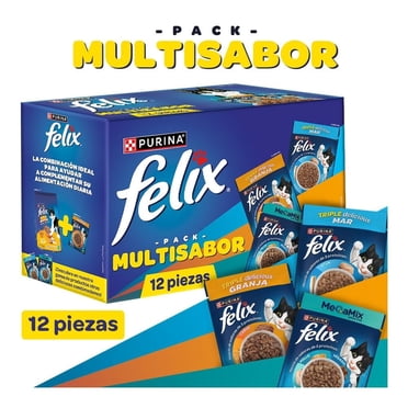 Alimento húmedo para gato Purina Felix Adulto Pouches Multisabor 12 Pack