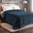 thumbnail image 1 of Cobertor Afelpado Dreamlab, Colcha Suave Polar con Microfibras, Cálida y Transpirable para Invierno, Hipoalergénico, Tamaño King Size, Azul Noche, 1 of 10