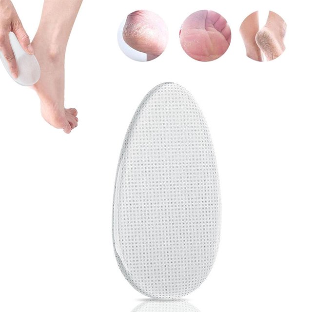 Xihbxyly Lima de Vidrio para Pies, Removedor Indoloro de Callos, Exfoliante Eficaz para Piel Muerta, Práctica Herramienta para Viajes, Elegante Diseño Transparente, Pedicura En Casa, Incluye 1 Pieza