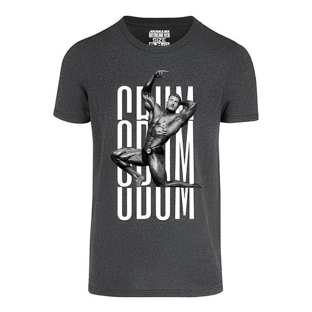 Playera Jouska Mx Deportiva Bodybuilding Gym Estampada Daddy Cbum Talla M Gris Oxford