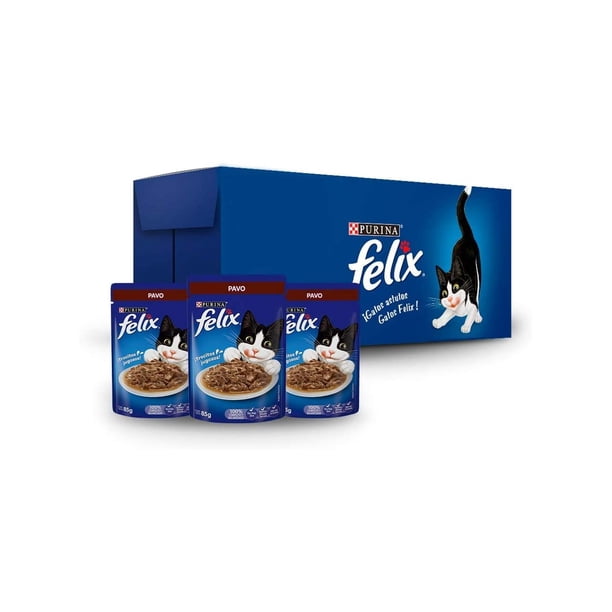 Paquete de 24 sobres Purina Felix De Pavo