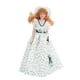 thumbnail image 1 of Muñeca miniatura de porcelana a escala 1:12 con vestido verde para mujer. Elegante accesorio para casa de muñecas., 1 of 14