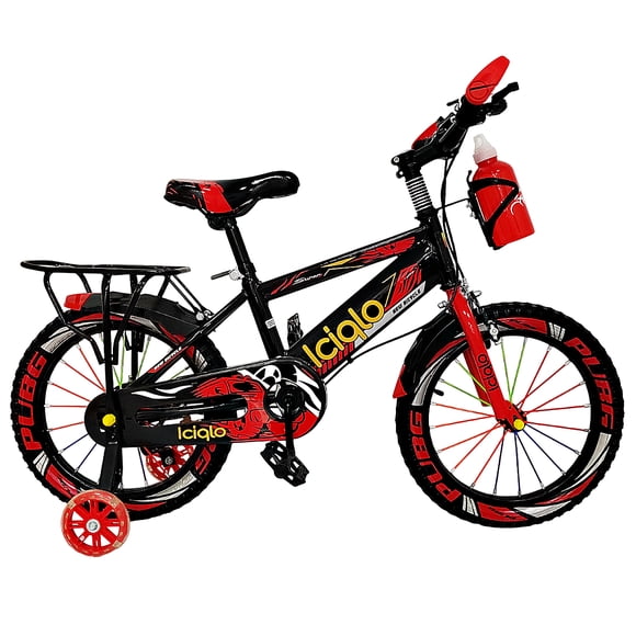 Bicicleta Infantil Deportiva Niños R-16 Ruedas Entrenamiento Color Rojo Tamaño Del Cuadro 16