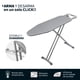 thumbnail image 2 of TESSO HOME Tabla de Planchar, Burro de Planchar Plegable 4 Capas de Portección con Altura Ajustable Base para Sostener el Burro Estructura de Fierro 90 x 30 cm., 2 of 5