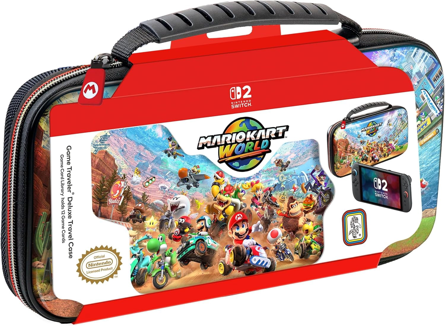 Estuche Game Traveler Deluxe Mario Kart World - Nintendo Switch 2