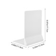 thumbnail image 3 of MTBLYS sujetalibros de plástico grueso | Soportes para libros | Topes para libros | Organizador de escritorio | Azul claro y blanco | 7,08 x 5,51 x 1,57 pulgadas, 3 of 6