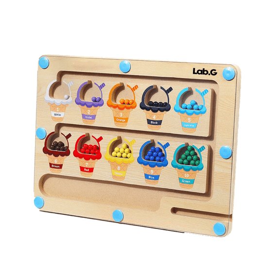 Laberinto Magnético, Juguetes Didácticos Para Niños Yogur Helado Lab.G Multicolor