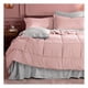 thumbnail image 1 of Set Edredón King Size + Funda De Almohada + Sábanas 7 Pzas Real Textil Rosa - Gris, 1 of 8