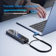 thumbnail image 4 of 7 Puertos USB Hub Splitter Multi Hub USB 3.0 Adapter USB Varios Puertos Adaptador de Corriente con Interruptores y Luces, 4 of 5