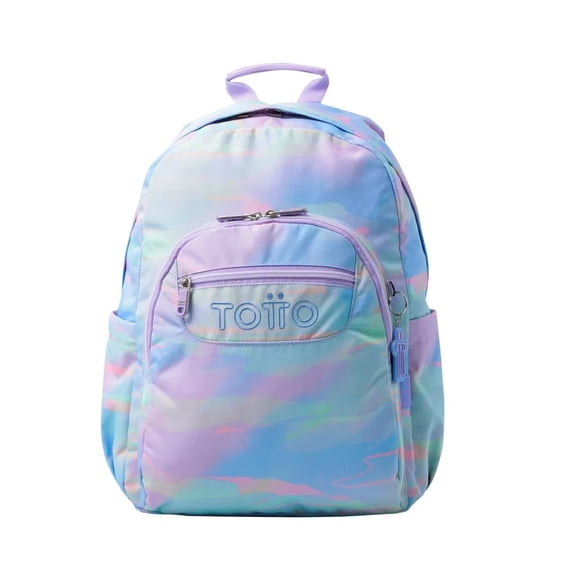 Mochila Escolar Grande para Niña Porta Laptop 14 Repelente a Líquidos | 20 L ACUARELA TOTTO