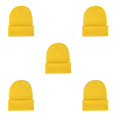 thumbnail image 1 of Sonducket Beanie Hat Gorros de punto Winter Skullcap Thermal Trendy Sleeve Headwear A prueba de viento Accesorios para el cabello Amarillo Type2 NO2, 1 of 6