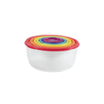 thumbnail image 3 of Set de 14 contenedores Reutilizables de plástico circulares STYRKA Con Tapa Colores, 3 of 7