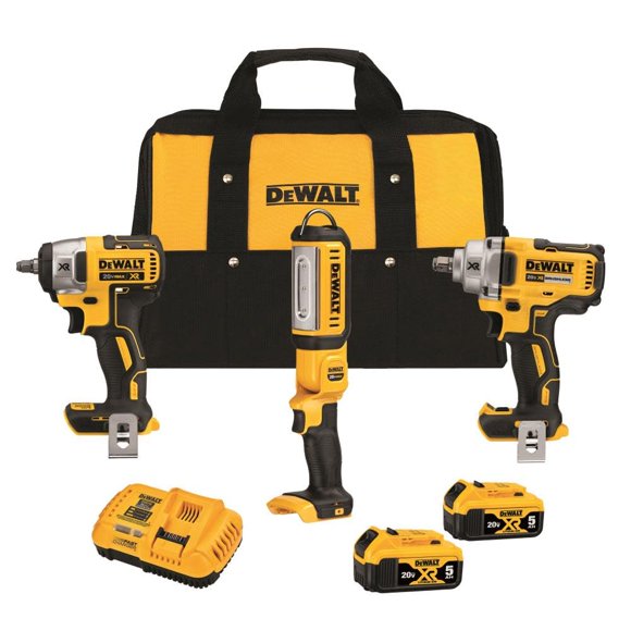 Kit automotriz DEWALT Max Xr de 20 V, inalámbrico, sin escobillas, 3 herramientas