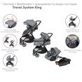 thumbnail image 3 of Carriola D Bebe Travel System King Con Autoasiento 1a Etapa Gris, 3 of 7