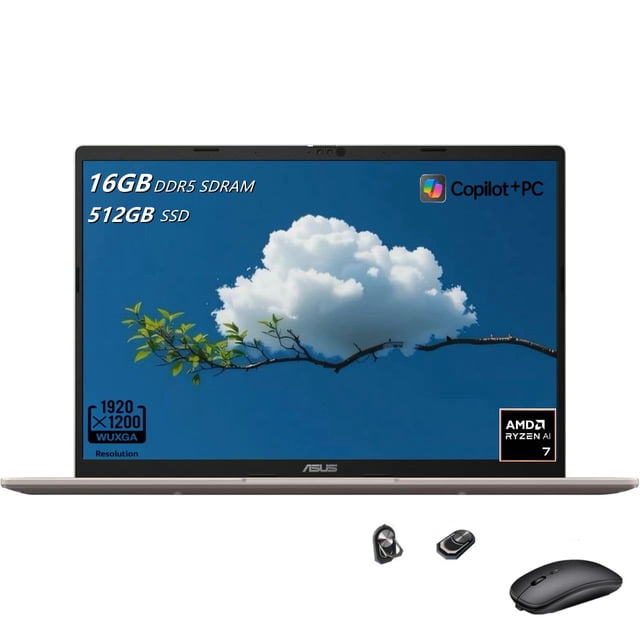 Laptop ASUS Vivobook 14 AMD Ryzen AI 7 350 16GB RAM 512GB SSD 14 Pulgadas Windows 11 Home