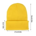 thumbnail image 2 of Gorro de punto Sonducket Beanie Hat A prueba de viento Amarillo, 2 of 5