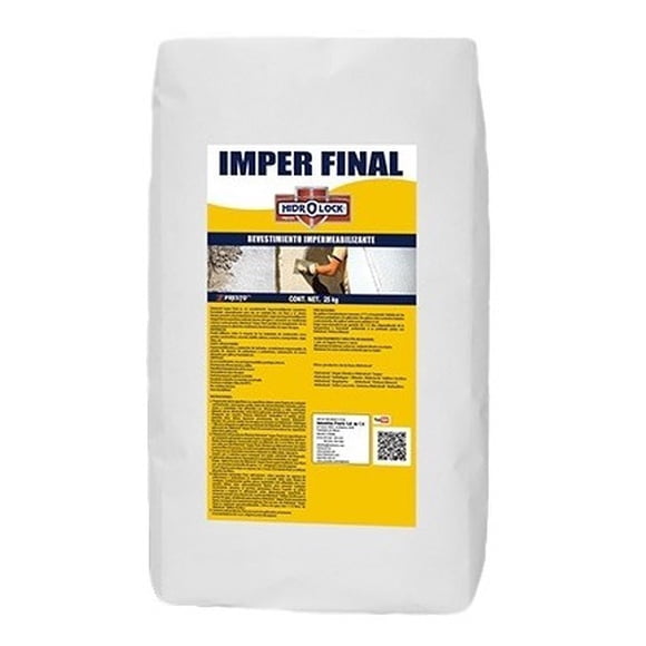 Impermeabilizante Cementoso Hidrolock Imper Final 25kg Hidrolock Imper