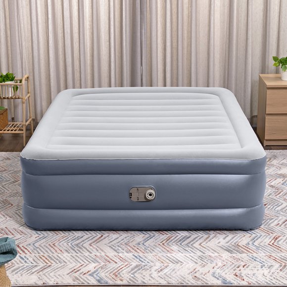 Colchón Inflable Queen 51cm Bestway Gris/Azul