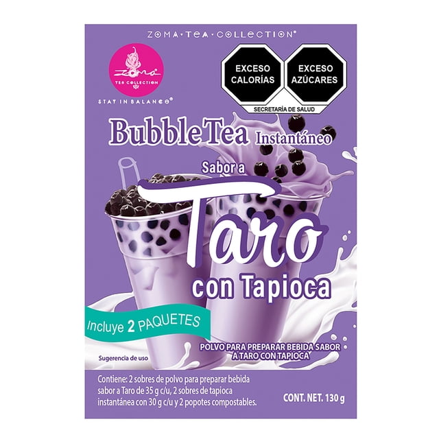 Polvo para preparar bebida Zoma Bubble Tea Taro Latte 2 Pack 130 gr