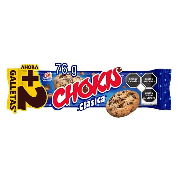 Galletas Chokis clásica con chispas sabor chocolate 76 g