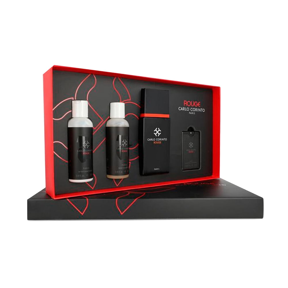 ESTUCHE Carlo Corinto Rouge 4pzs hombre