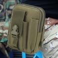 thumbnail image 3 of Riñonera táctica MOLLE | Bolsa para teléfono de 15 cm | Nailon 800D resistente al agua | Cremallera de grado militar y hebilla ajustable | Accesorio para deportes y equipo al aire libre, 3 of 5