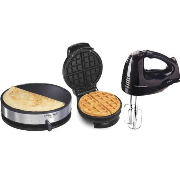 Combo DULCE Crepera RC-603 Mini Waflera RC-88 Batidora RC-68 Marca RCA