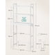 thumbnail image 5 of SONGMICS Mueble para Inodoro, Estante sobre Inodoro, Estantería de 3 Niveles, Estante Ajustable, Blanco Nube, 5 of 6