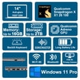 thumbnail image 2 of Laptop ASUS VivoBook 14 14 Pulgadas Qualcomm Snapdragon X 16GB RAM 2TB SSD Windows 11 Pro, 2 of 5