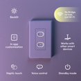 thumbnail image 2 of Interruptor inteligente LIFX de 2 botones para pared, Wi-Fi táctil, 120 V, 2 of 8