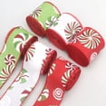 thumbnail image 1 of Amzcrzy Decoración navideña,Árbol de Navidad,Luces navideñas Cintas con purpurina y estampados de caramelos de menta para coronas y decoración navideña roja y caprichosa para lazos, adornos para la c, 1 of 6