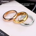 thumbnail image 4 of Sonducket Boda Banquete Ceremonia Anillo Parejas Amantes Aleación Anillos modernos Diseño simple Decoración Joyería Oro Tamaño 10 Type1 NO1, 4 of 6
