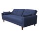 thumbnail image 4 of Sofá Cama Reclinable El Bazar Store Cancún Lino Azul Marino Brazos Separados Respaldo Abatible, 4 of 7