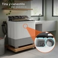 thumbnail image 3 of White Westinghouse  Lavadora Doble Tina 15 kg  WWXCTT251006QBK  Gabinete en polipropileno  4 niveles de agua  4 perillas de control  Bajo consumo de energía  Ahorro de agua, 3 of 7