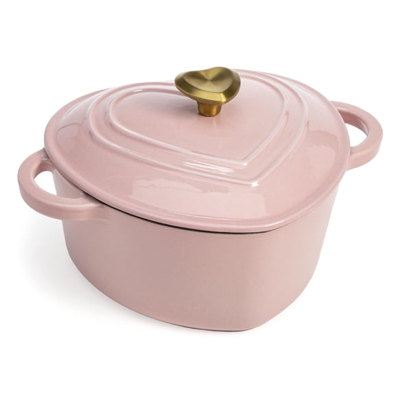 Horno holandés Paris Hilton de hierro fundido esmaltado, 4 litros, rosa