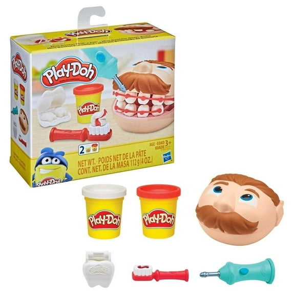 Set de Juego Hasbro Play-Doh Mini Dentista Bromista con accesorios y 2 Botes de masa moldeable