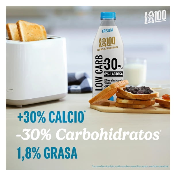 Imagen 3 de Leche Lala 100 Low Carb sin Lactosa 1 L