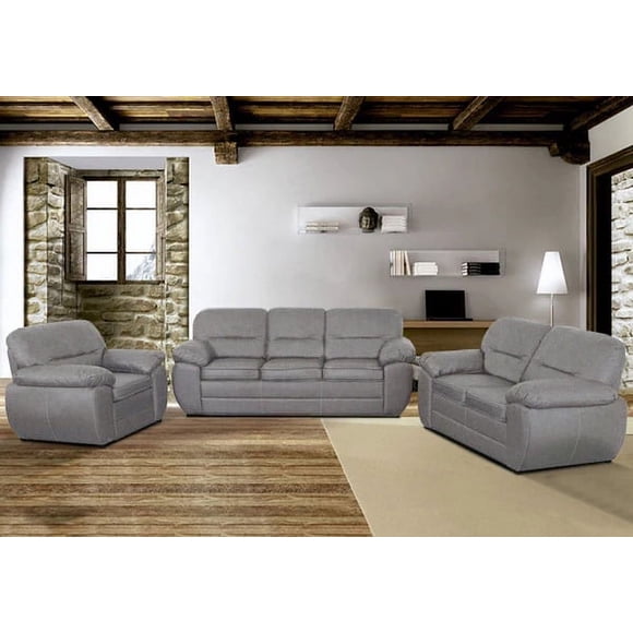 Sala REMATESMXMUEBLES lino gris
