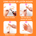 thumbnail image 4 of Liston Rulin Curly Curling Metalico Colores Deco 100m azul oscuro, 4 of 4
