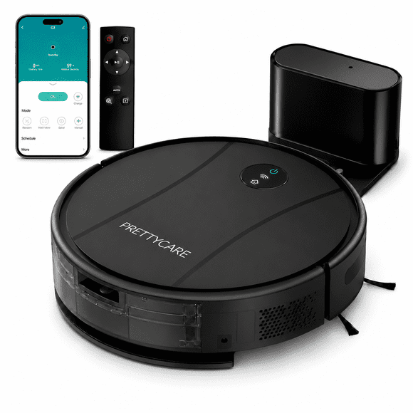Aspiradora Robot PrettyCare Trapeadora Inteligente Automatica Wifi App C2