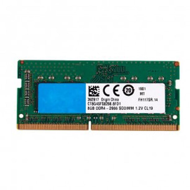 Memoria SODIMM CRUCIAL DDR3 PC3-12800 1600 MHz CL11 8 GB MAC DDR3L