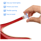 thumbnail image 4 of 12pares Tapon Cubre Tacon Protector Antideslizantes S, M, L Malubero Transparentes, 4 of 5